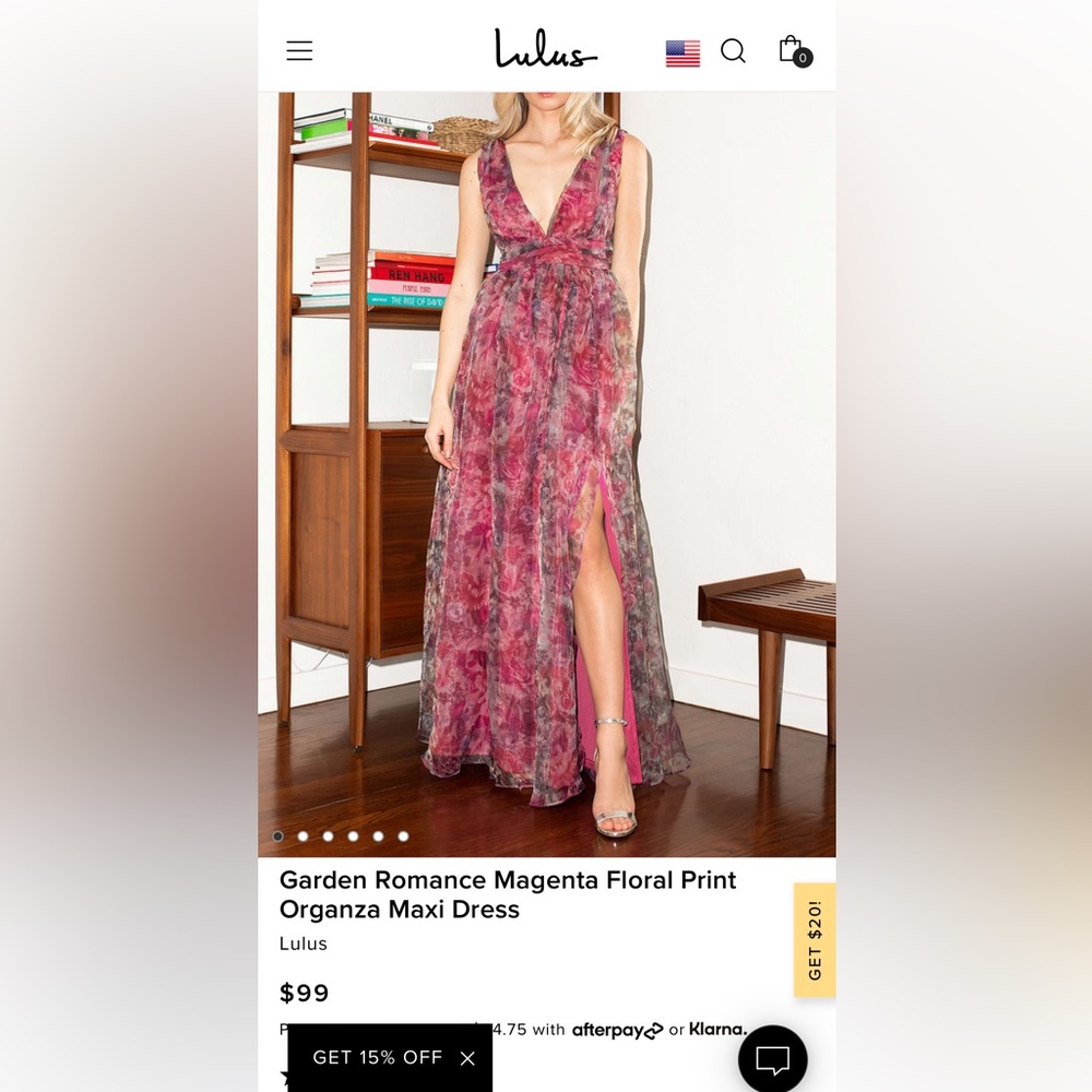 Lulu’s garden romance maxi dress